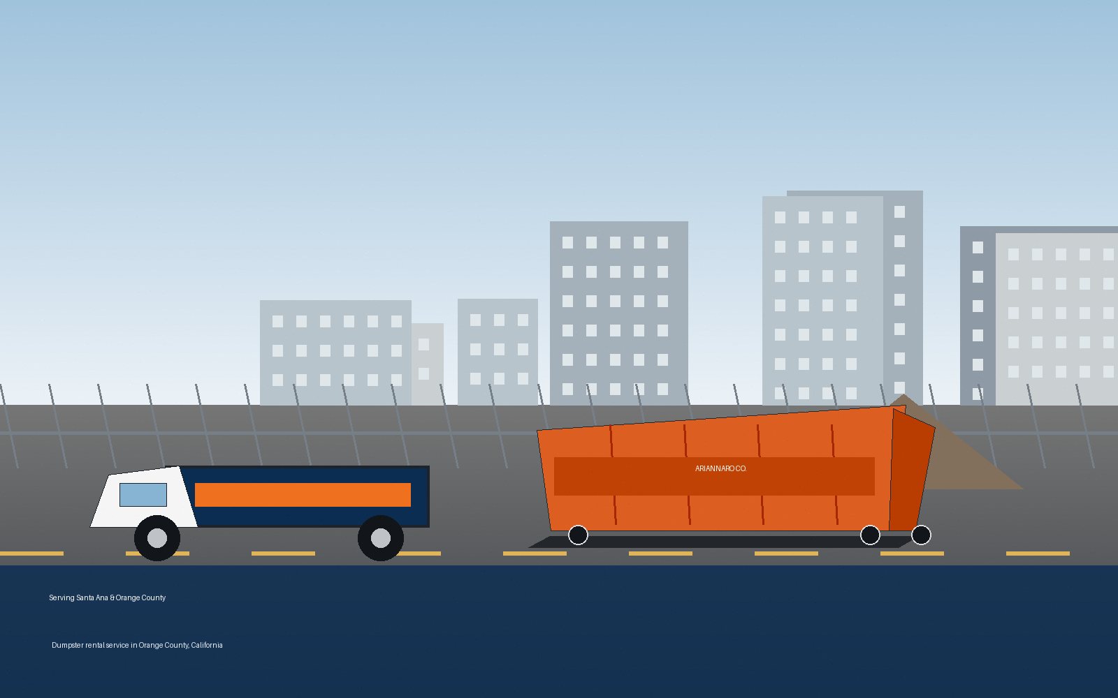 Dumpster rental service in Anaheim California